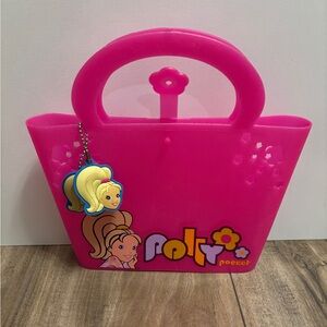 2000s Polly Pocket Fashion Pink Purse Carrying Case Stylin Stuff